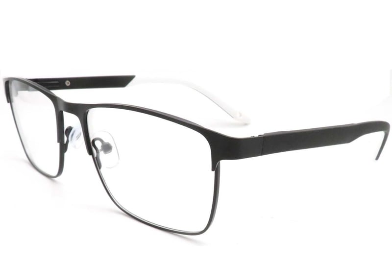 Rectangular White Metal Glasses #BS2425-0382