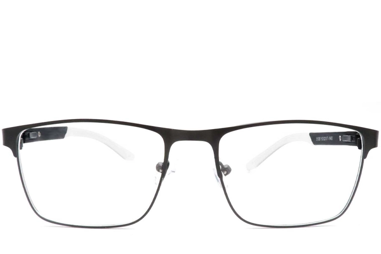 Rectangular White Metal Glasses #BS2425-0382