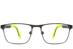 Rectangular Green Metal Glasses #BS2425-0384