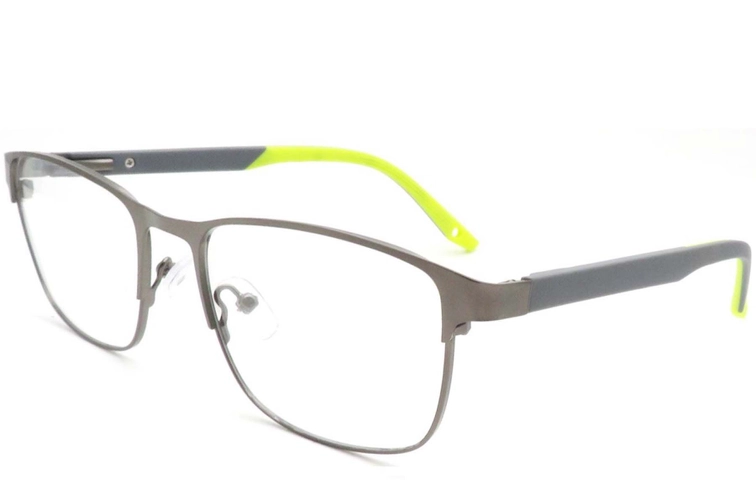 Rectangular Orange Metal Glasses #BS2425-0389