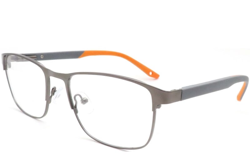 Rectangular Green Metal Glasses #BS2425-0390