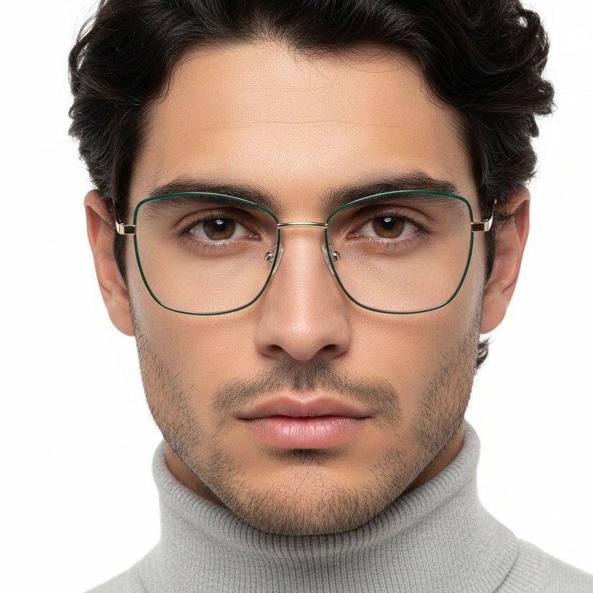 Butterfly Green Metal Glasses #BS2425-0392