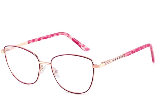 Butterfly Red Metal Glasses #BS2425-0393