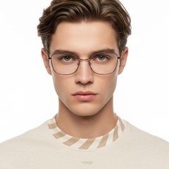 Vasos rectangulares de metal morado #BS2425-0399