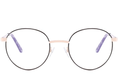 Oval Purple Metal Glasses #BS2425-0402