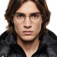 Vasos ovalados de metal color crema #BS2425-0406