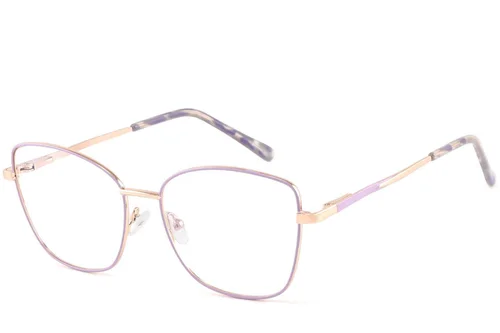 Lunettes papillon violettes en métal #BS2425-0412