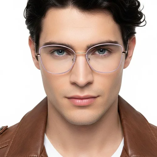 Lunettes papillon violettes en métal #BS2425-0412