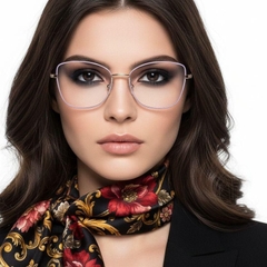 Gafas de metal morado con forma de mariposa #BS2425-0412