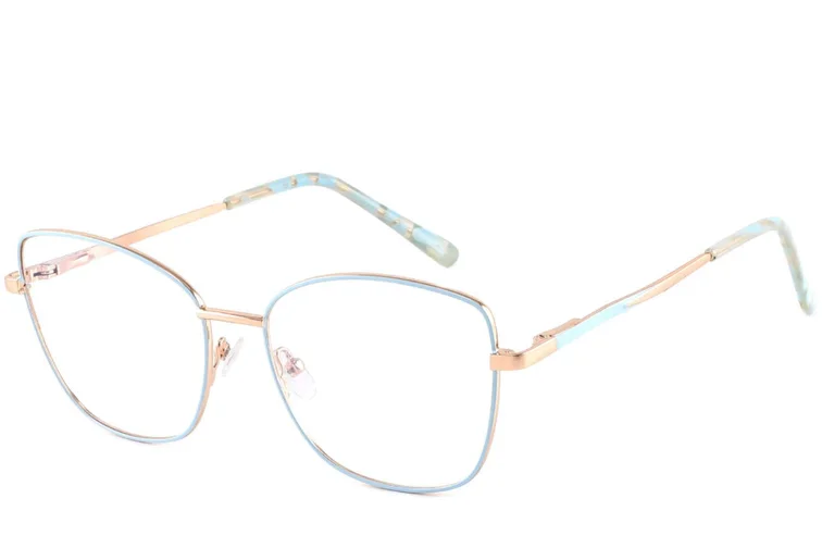 Gafas de metal azul mariposa #BS2425-0413