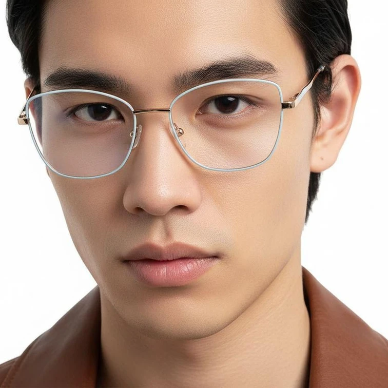 Butterfly Blue Metal Glasses #BS2425-0413