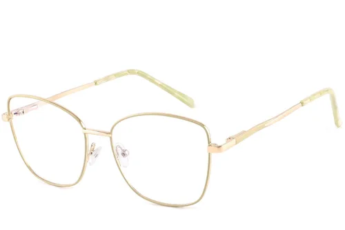 Lunettes papillon en métal crème #BS2425-0414
