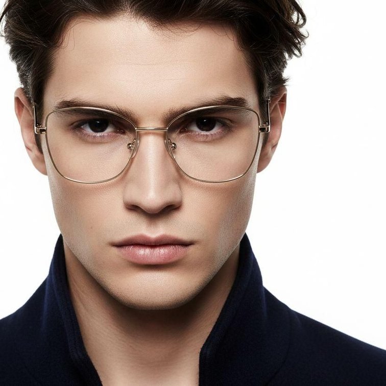 Schmetterlings-Creme-Metallbrille #BS2425-0414