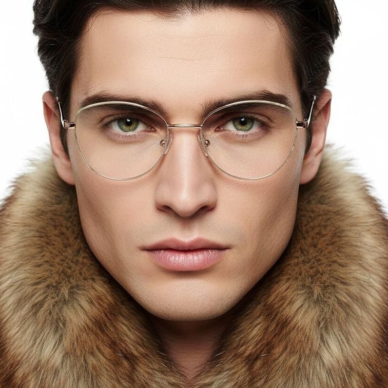 Vasos ovalados de metal color crema #BS2425-0417