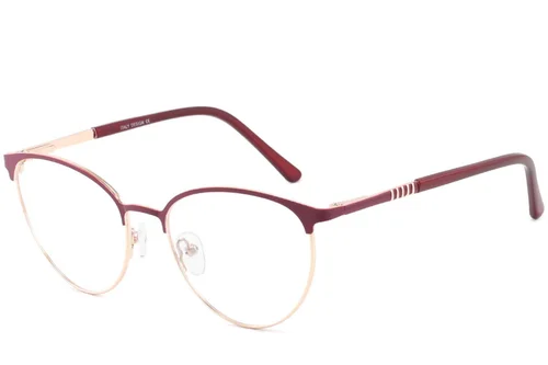 Lunettes papillon en métal rouge #BS2425-0423