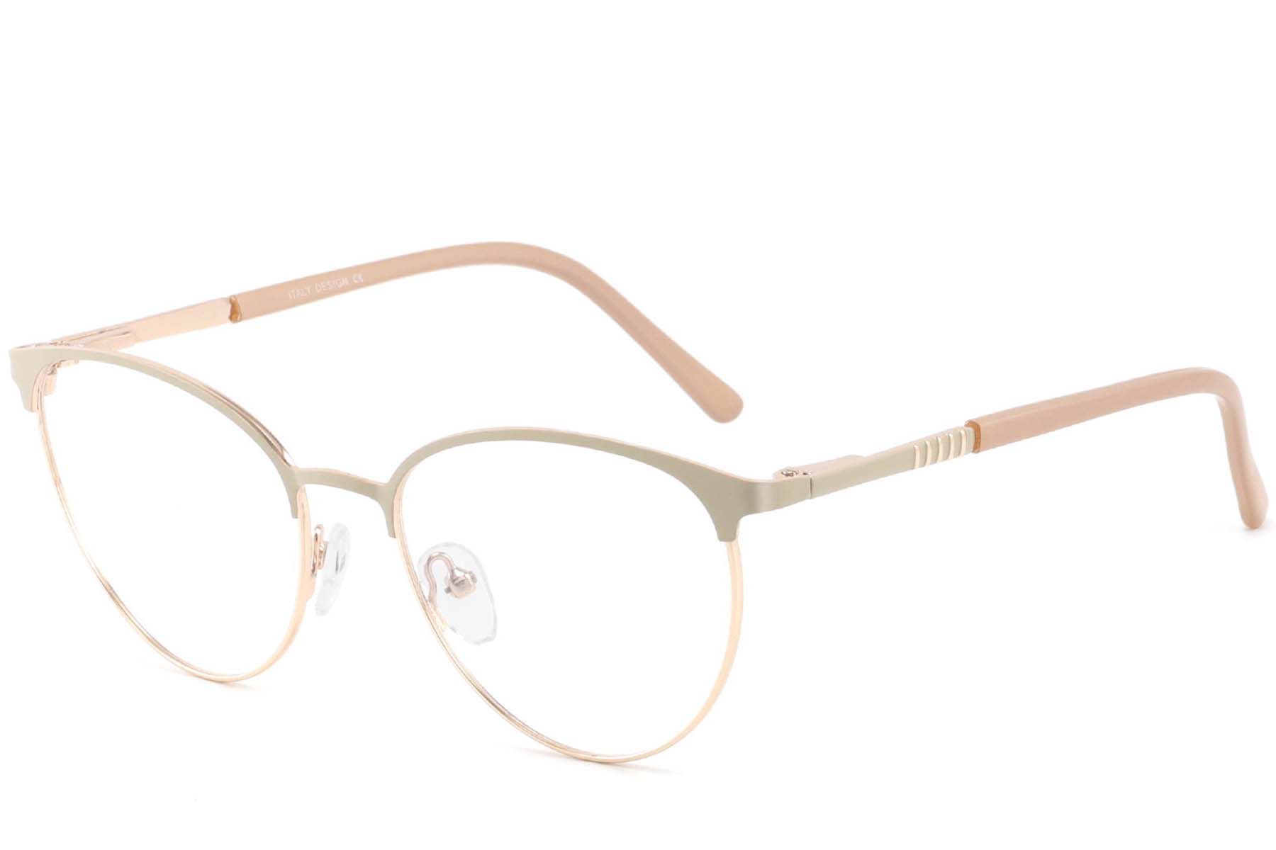 Butterfly Cream Metal Glasses #BS2425-0424