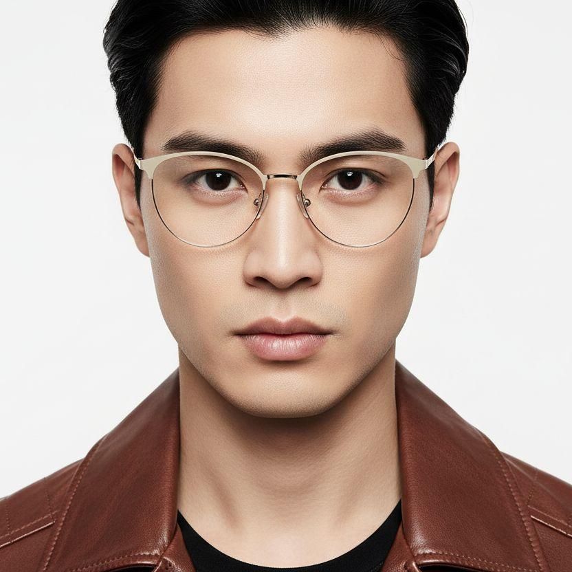 Butterfly Cream Metal Glasses #BS2425-0424