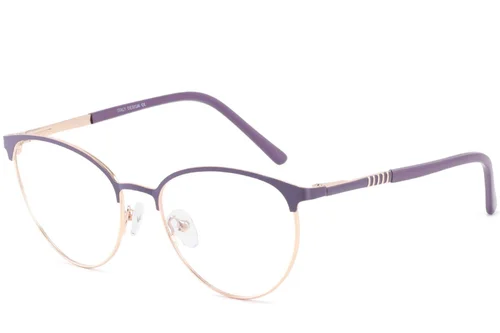 Lunettes papillon violettes en métal #BS2425-0425