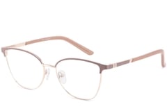 Oval Brown Metal Glasses #BS2425-0426