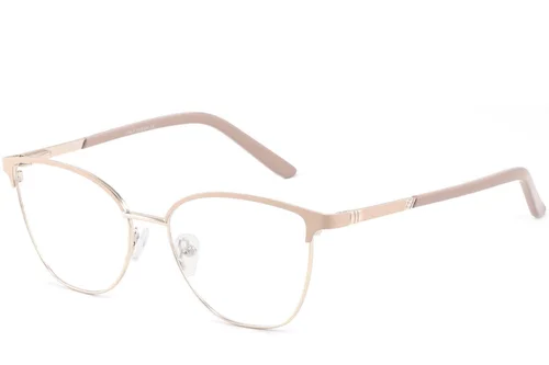 Lunettes ovales en métal rose #BS2425-0429