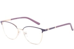 Oval Purple Metal Glasses #BS2425-0430