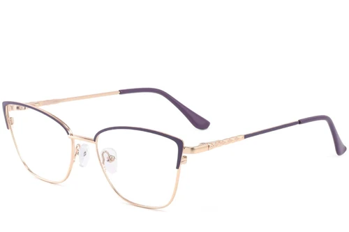 Lunettes papillon violettes en métal #BS2425-0433
