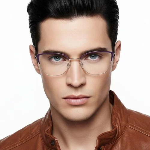 Lunettes papillon violettes en métal #BS2425-0433