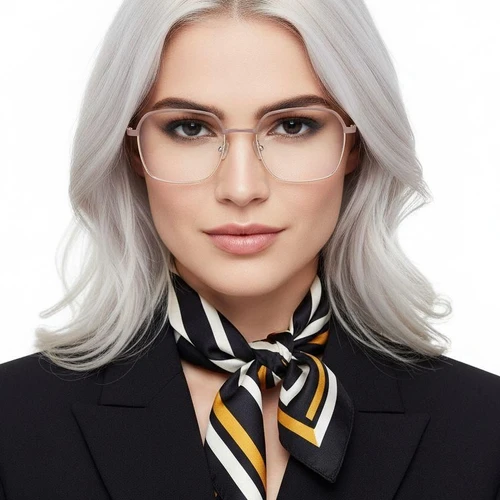 Vasos rectangulares de metal marrón #BS2425-0434