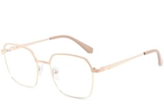 Rectangular Pink Metal Glasses #BS2425-0438