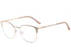 Butterfly Cream Metal Glasses #BS2425-0440