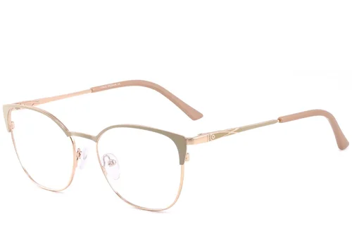 Lunettes papillon en métal crème #BS2425-0440