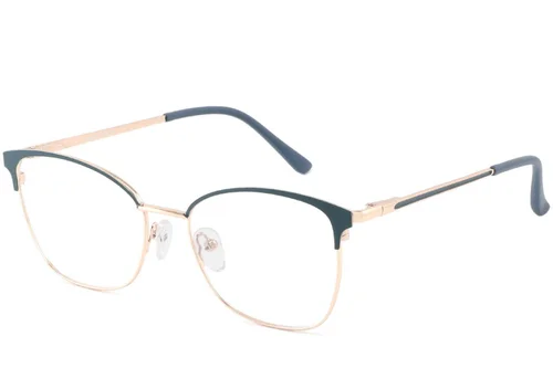 Lunettes papillon en métal vert #BS2425-0441