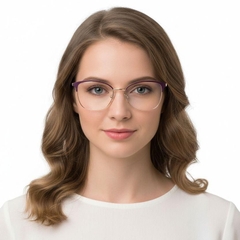 Butterfly Purple Metal Glasses #BS2425-0442