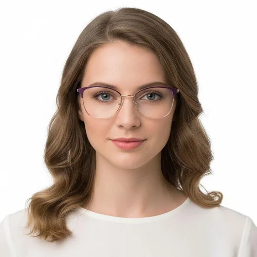 Lunettes papillon violettes en métal #BS2425-0442