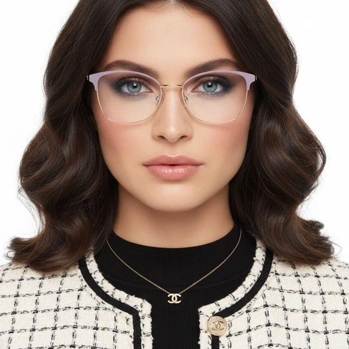 Lunettes papillon violettes en métal #BS2425-0443