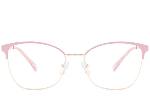 Lunettes papillon en métal rose #BS2425-0444