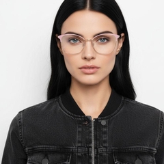 Gafas de metal rosa mariposa #BS2425-0444