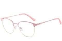 Oval Pink Metal Glasses #BS2425-0460