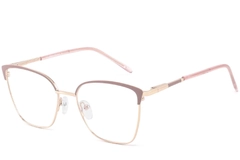Rectangular Pink Metal Glasses #BS2425-0461