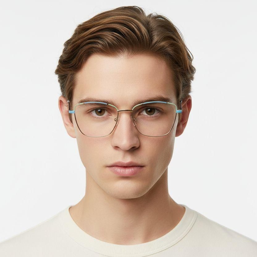 Butterfly Blue Metal Glasses #BS2425-0465