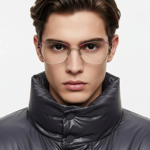 Lunettes papillon en métal rose #BS2425-0468