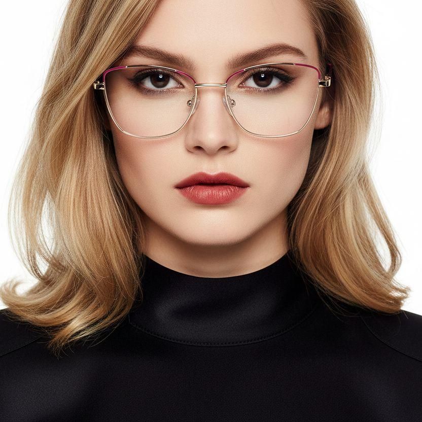 Butterfly Pink Metal Glasses #BS2425-0468