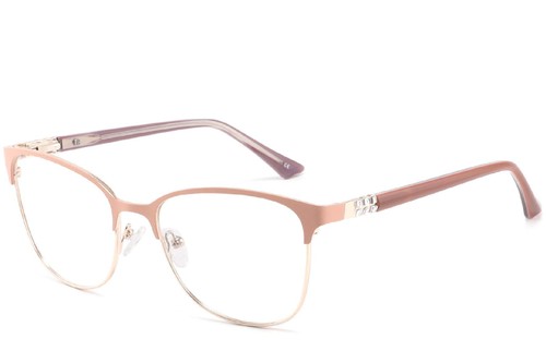 Verres rectangulaires en métal orange #BS2425-0470