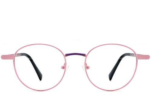 Lunettes ovales en métal rose #BS2425-0477