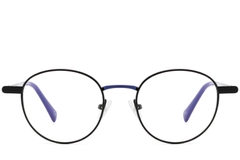 Oval Blue Metal Glasses #BS2425-0480