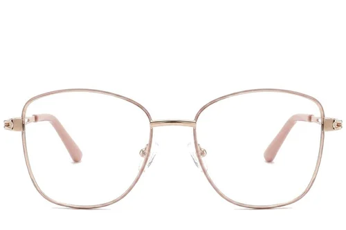 Lunettes papillon roses en métal #BS2425-0482