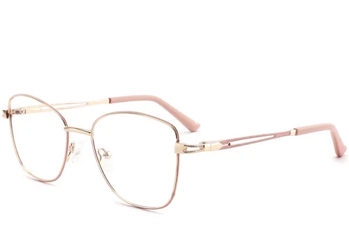 Lunettes papillon roses en métal #BS2425-0482