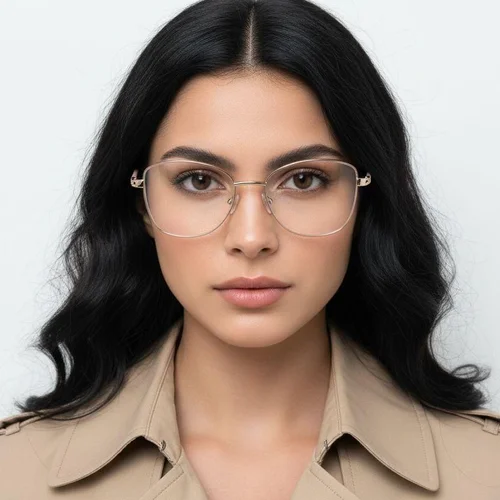 Lunettes papillon roses en métal #BS2425-0482