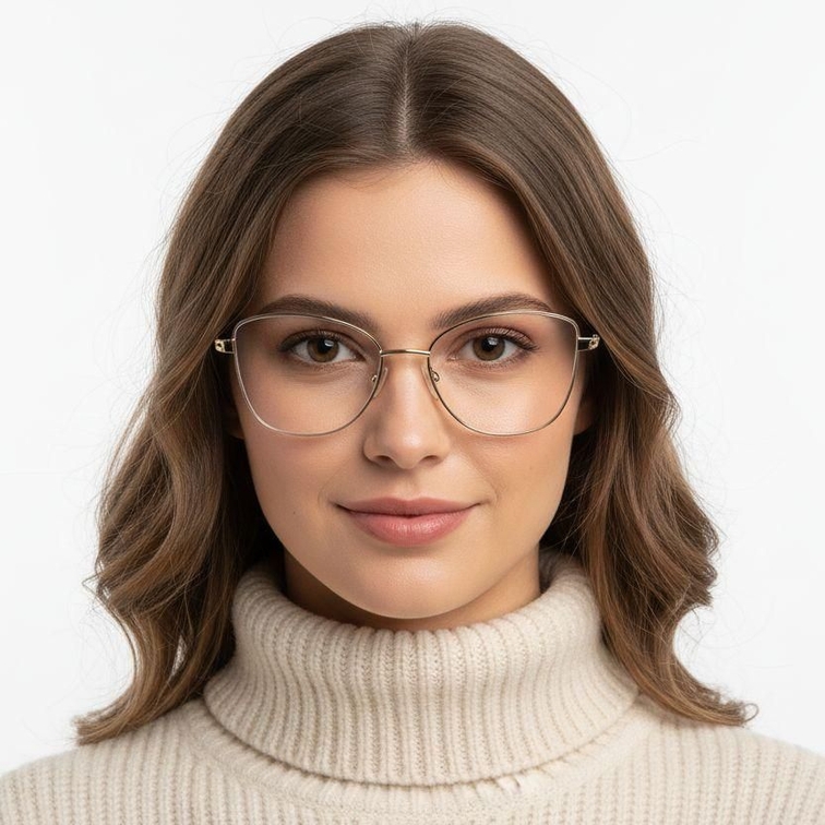 Butterfly Gray Metal Glasses #BS2425-0484