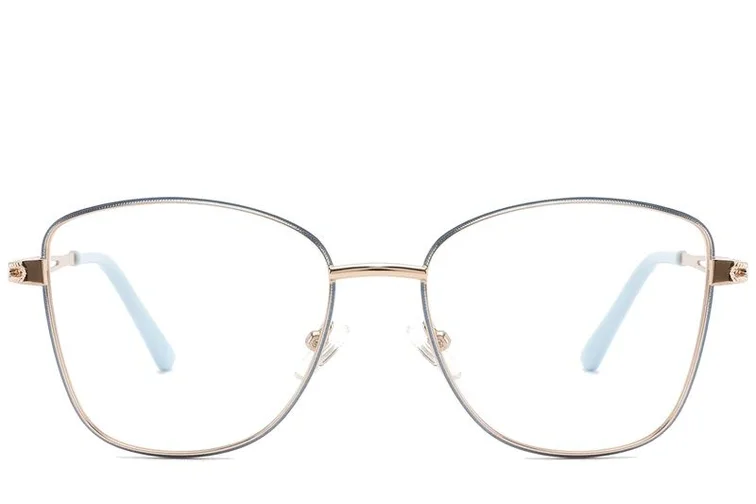 Gafas de metal azul mariposa #BS2425-0485